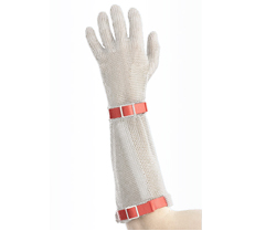Пятипалые защитные кольчужные перчатки EUROFLEX (манжета 19 см)